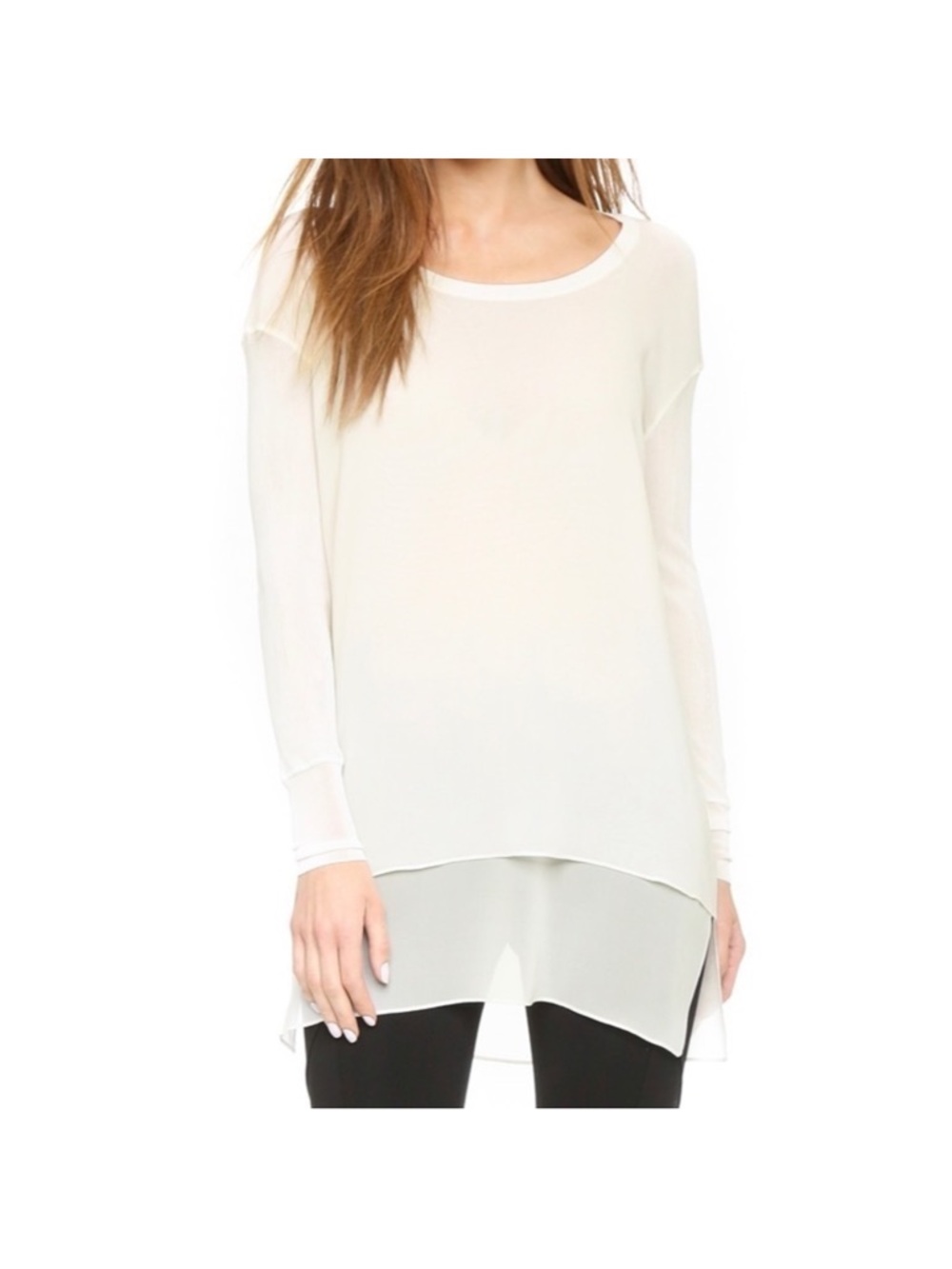 Rag & Bone Daria Silk Tunic In Vanilla Size Medium NWT
